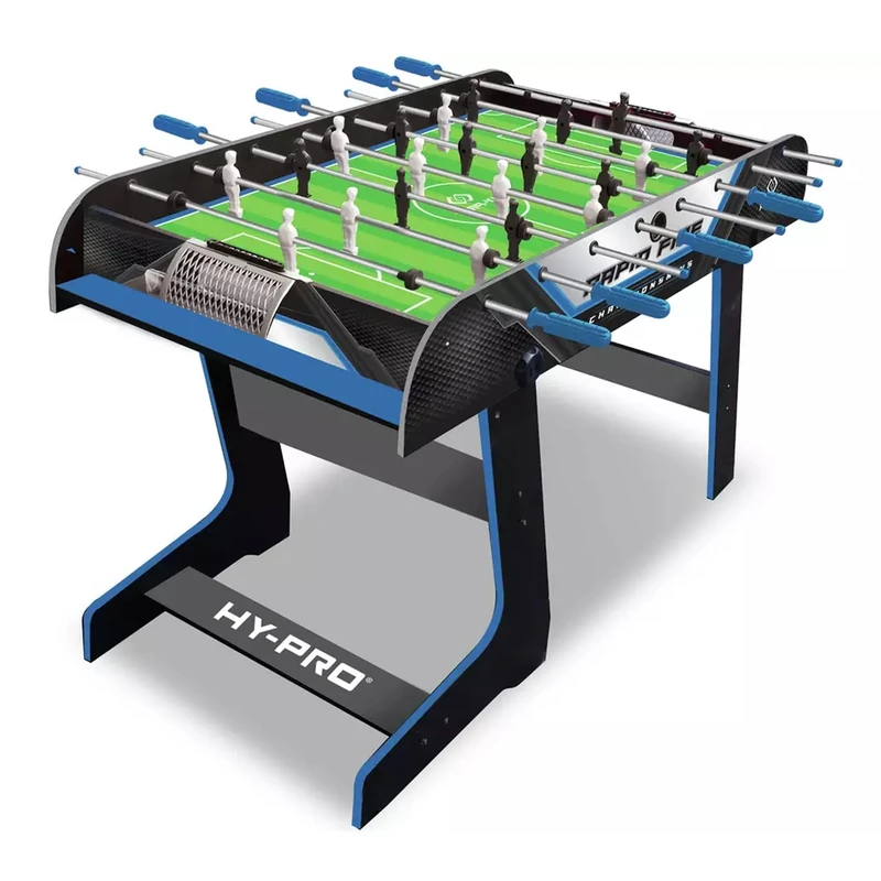 Hy-Pro 4FT Folding Football Table - Space Saving Folding Design, Ergonomic Non Slip Handles, Great Football Gift Idea