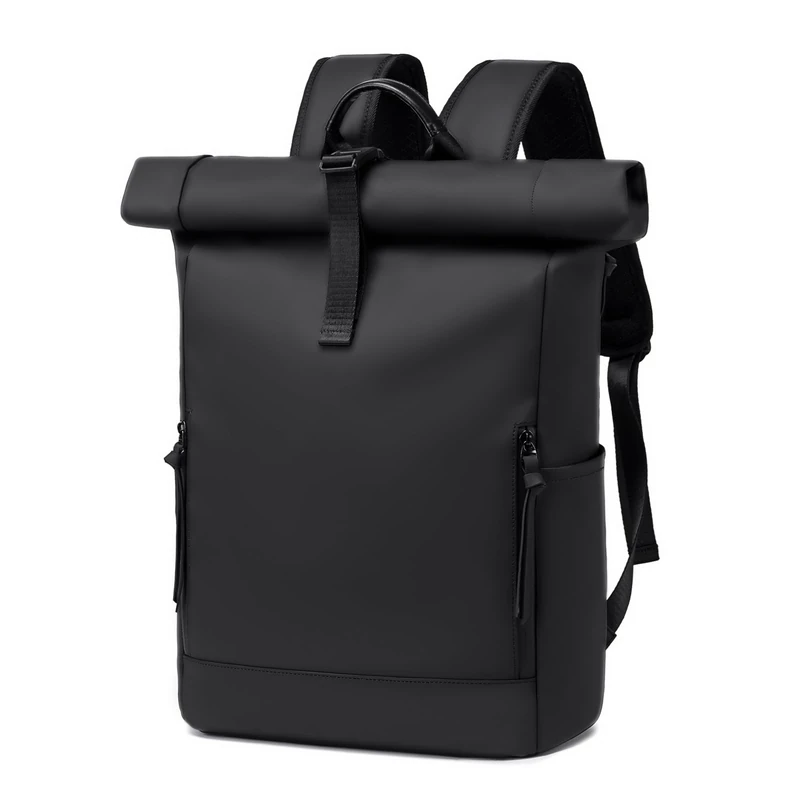 BJIAX Rolltop Backpack with Tech Magnetic Latch, 24L/32L Expandable Laptop Backpack for Men, Water Resistant Anti-theft College Work Business Travel Bag Fits 15.6 Inch Notebook