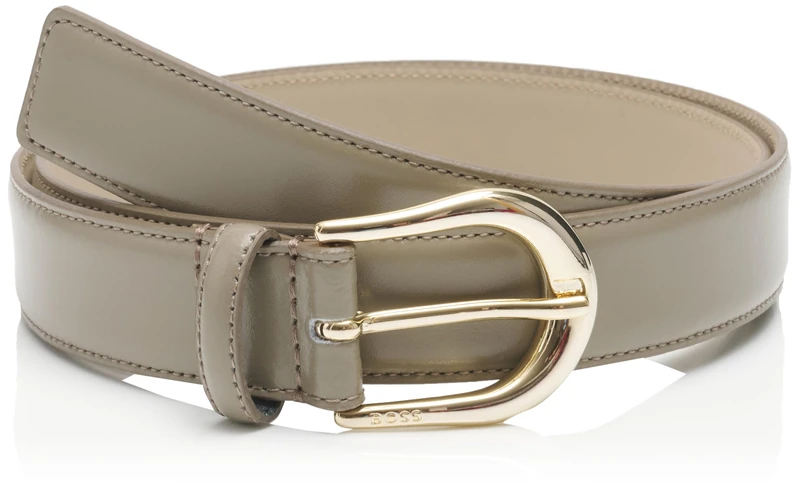 BOSS Women's Belt, Dark Beige, 100