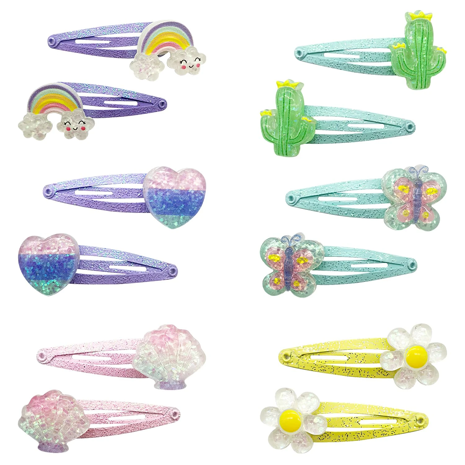 12 Pcs Hair Clips, Girls Hair Clips Colorful Baby Hair Clips Small Toddler Hair Clips Baby Girl Hair Clips for Kids Snap Hair Clips Hair Barrettes for Girls Baby Toddlers (Style 1)