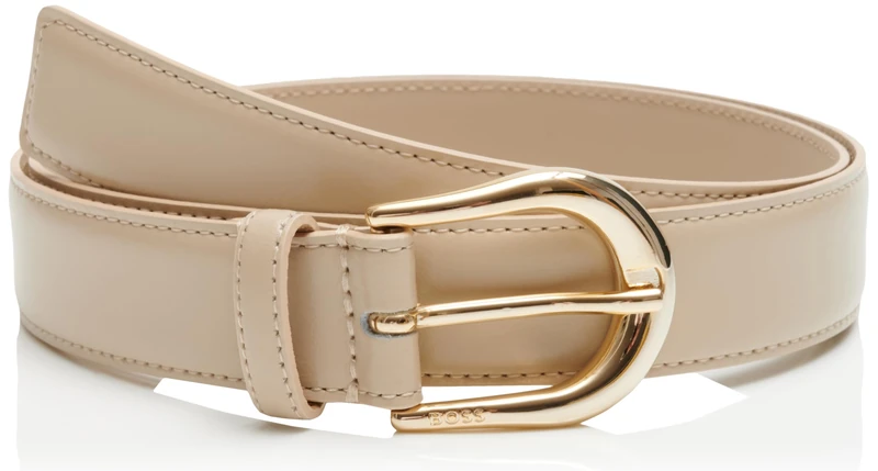 BOSS Women's Carol-st-g_sz30 Belt, 277light Beige, 80