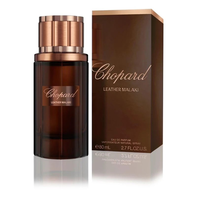 Chopard Leather Malaki 80 ml - Eau De Parfum - Men's Perfume - Aromatic Woody Fragrance - Leather and Wood Notes - Brown Glass Bottle