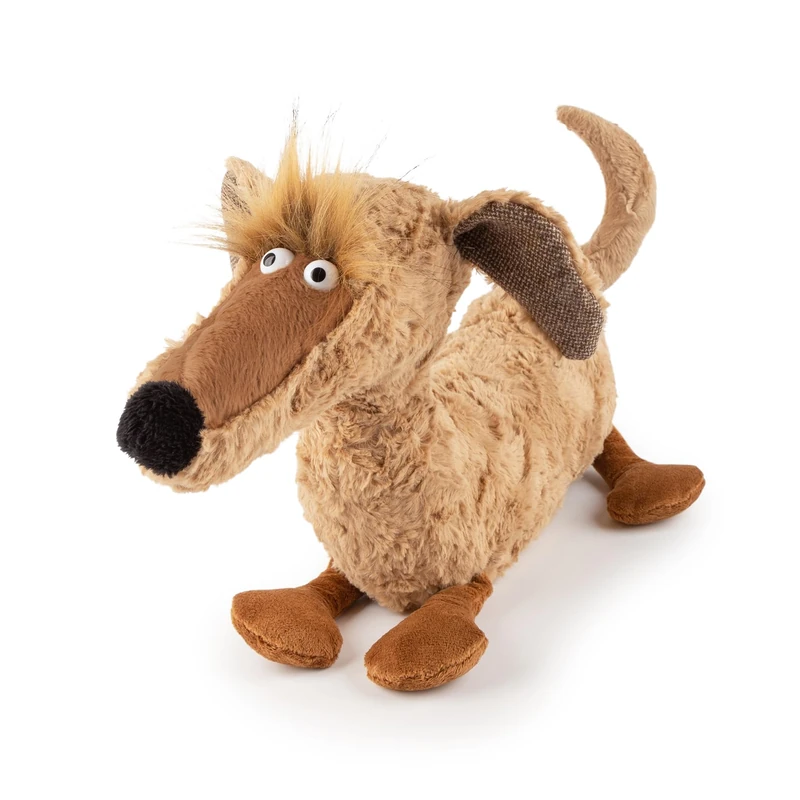 sigikid 31013 Dachshund Sausage Schorschi, BeastsTown, Cuddly Toy: Collect, Gift, Play, Cuddle, Recommended for Children and Adults from 3 to 99 Years