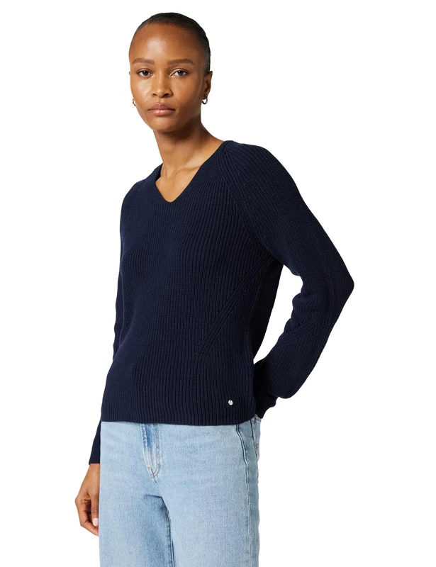 BOSS C_fardella Women's Knitted Sweater, 408 Dark Blue, M