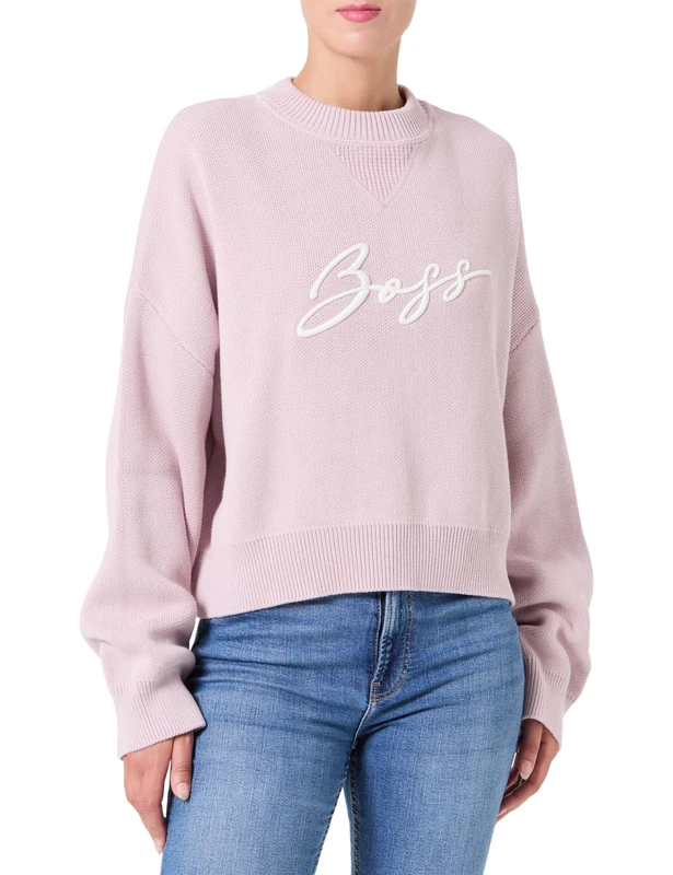 BOSS C_finevra Women's Knitted Sweater, 562open Purple, XL