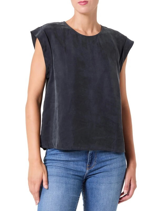 BOSS Women's C_irnette Blouse, 001black, 22 - Image 1