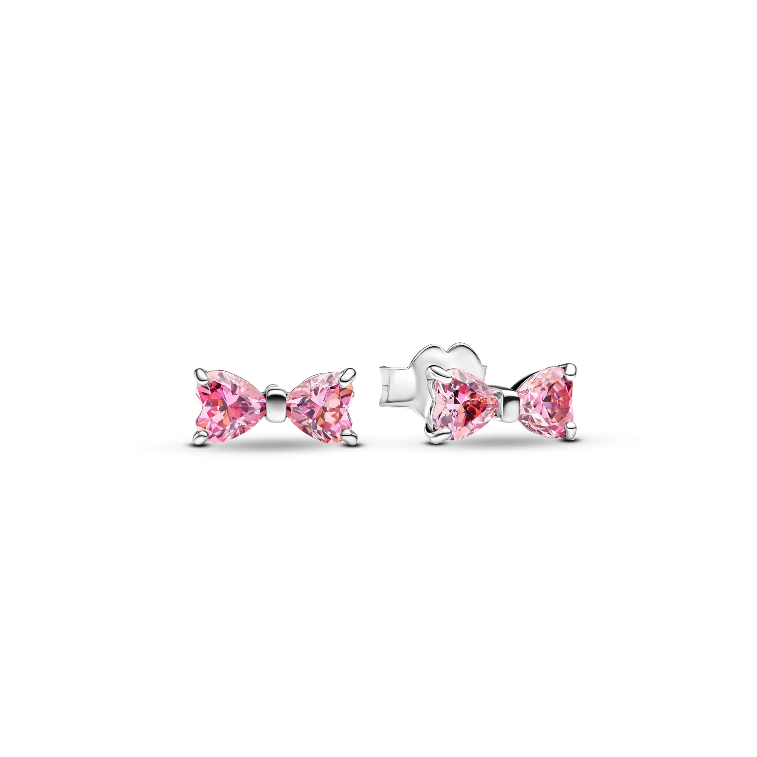 Pandora Sterling silver Cubic Zirconia Pink 293505C01 Earrings