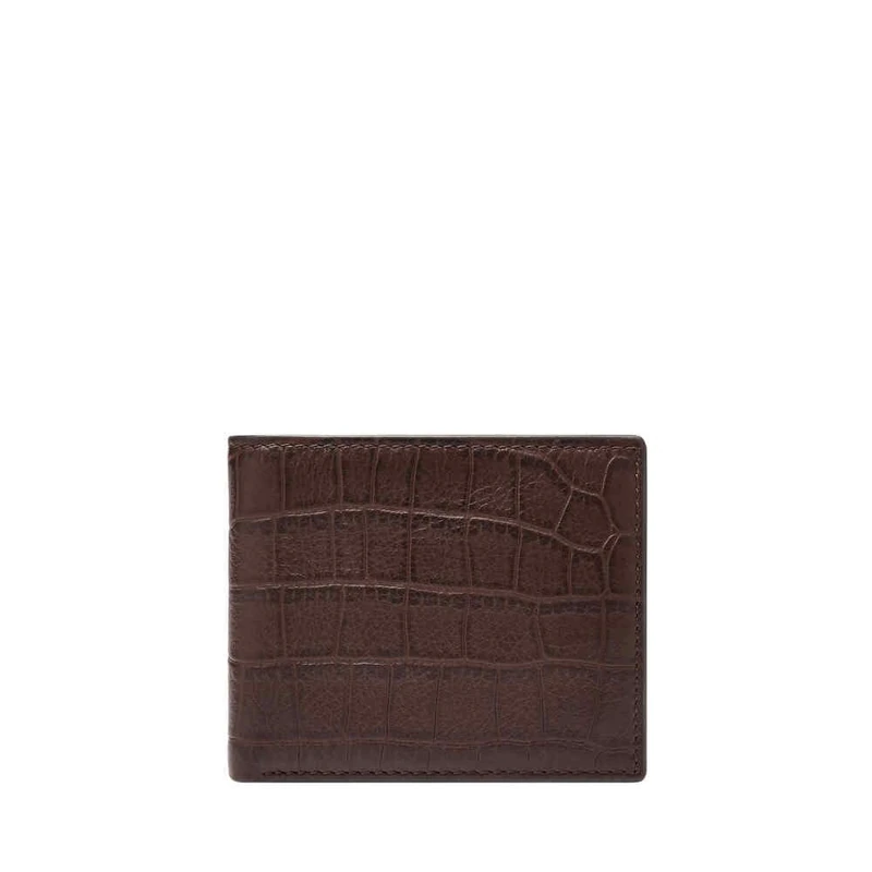 Fossil Men's Derrick Brown Leather Bifold Wallet, ML4687204 - Image 1