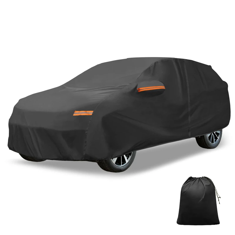 X AUTOHAUX Car Cover Outdoor Waterproof Sun Rain Snow Hail Protection with Left Side Zipper Aluminum Film for Toyota Corolla Cross
