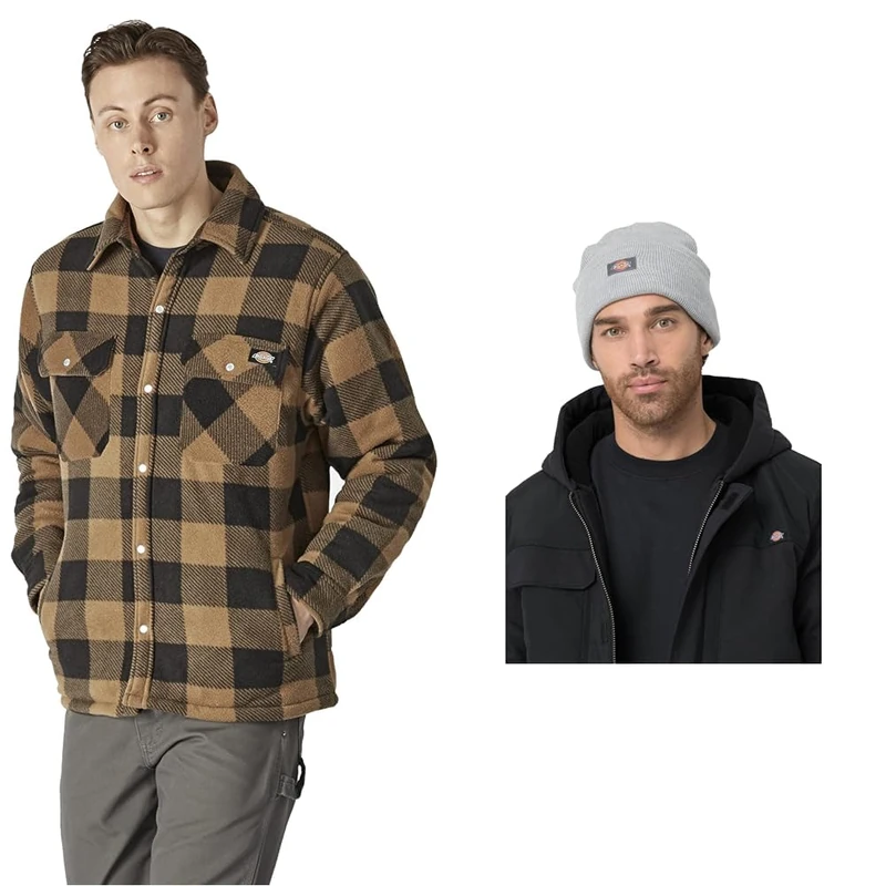 Dickies Portland Shirt + Acrylic Cuffed Beanie Hat