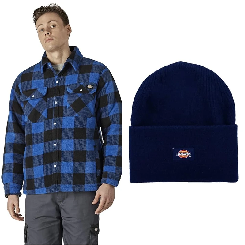 Dickies Portland Shirt + Acrylic Cuffed Beanie Hat