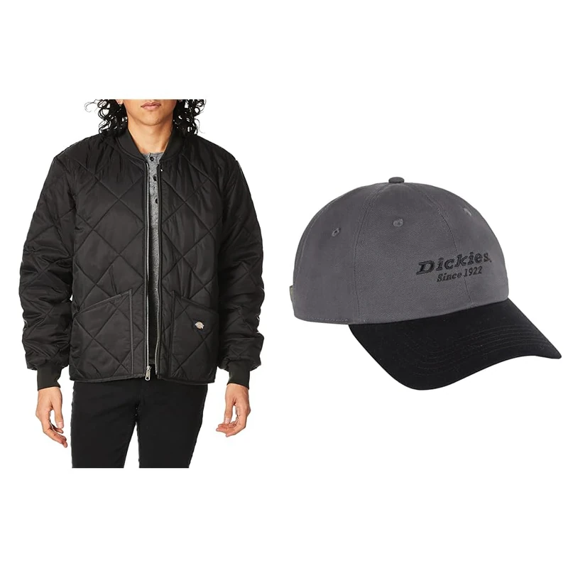 Dickies Diamond Quilted Jacket + Twill Dad Hat