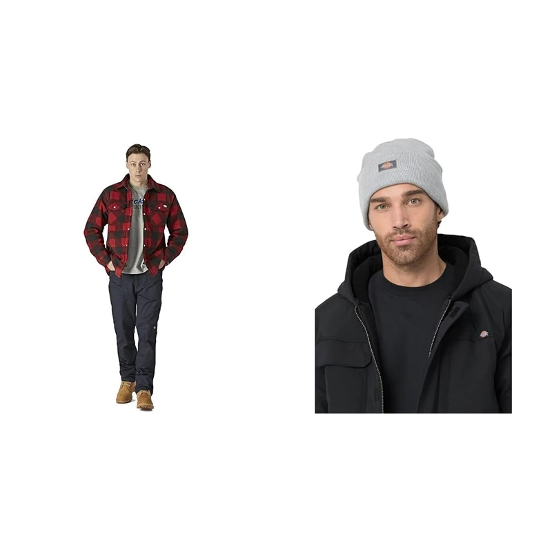 Dickies Portland Shirt + Acrylic Cuffed Beanie Hat