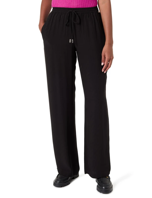 BOSS Women's C_Tane Trousers_Flat, 001black, 8
