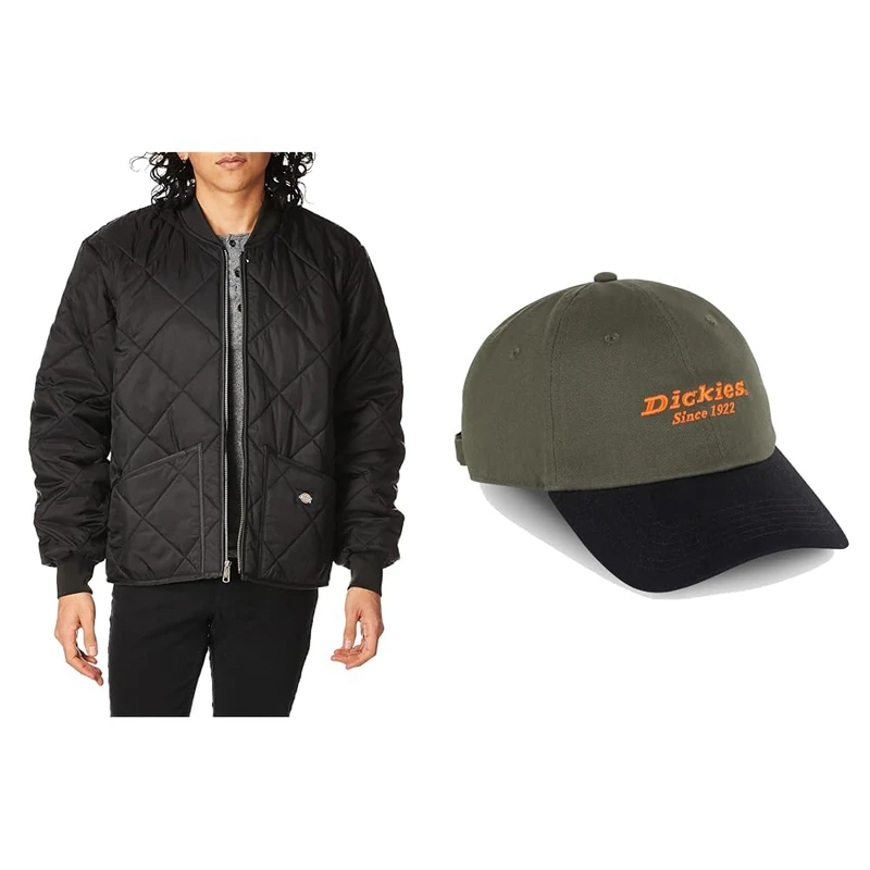 Dickies Diamond Quilted Jacket + Twill Dad Hat