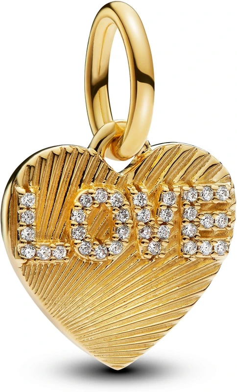 Pandora 14k Gold-plated unique metal blend Cubic Zirconia Clear 763604C01 Pendant