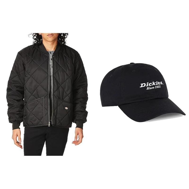 Dickies Diamond Quilted Jacket + Twill Dad Hat
