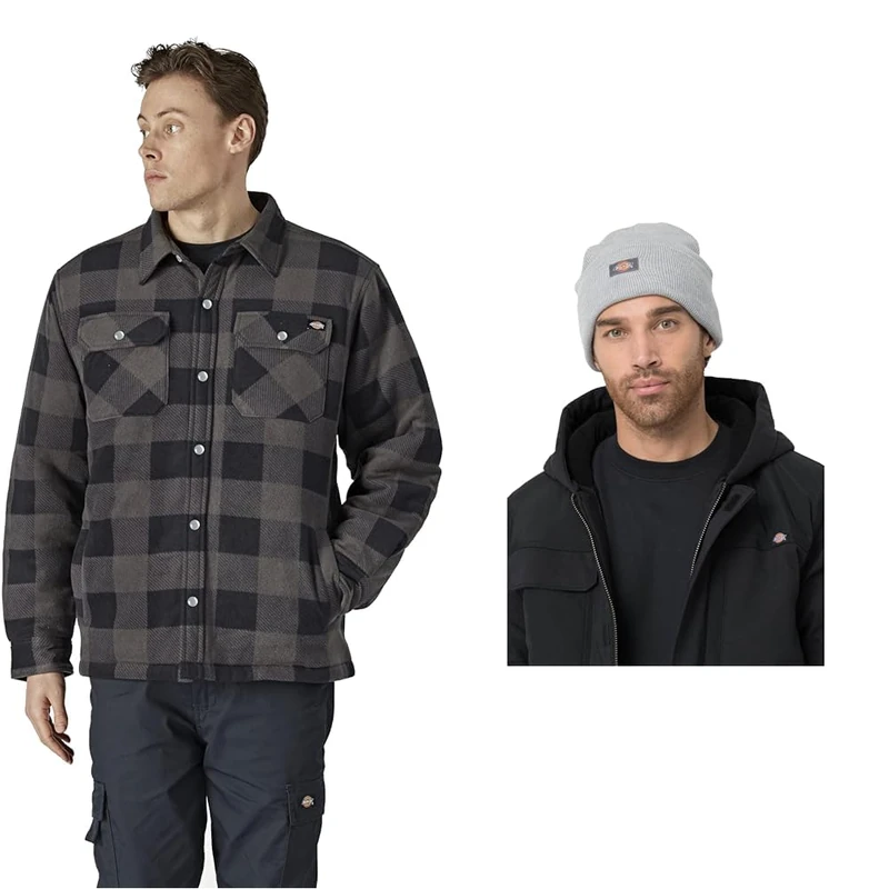 Dickies Portland Shirt + Acrylic Cuffed Beanie Hat