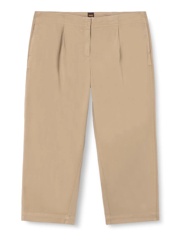 BOSS Women's C_taquina-d Trousers_Flat, Rust/Copper, 14