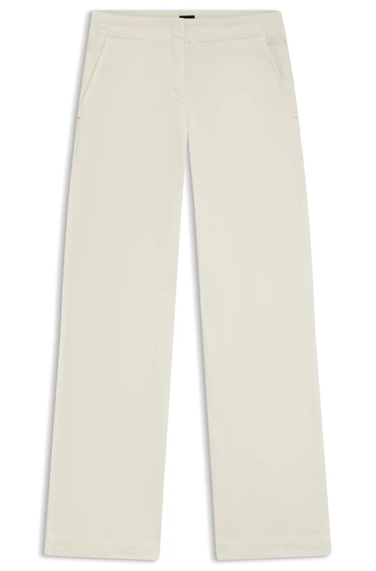 BOSS Women's Trousers_Flat, 408 Dark Blue, 14