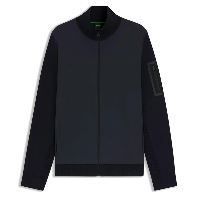 BOSS K_Momentum-x Hy Men's Knitted Jacket, 402 dark blue, XL