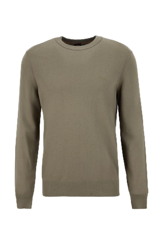 BOSS Men's Asac_c Knitted Sweater, 342open green, M