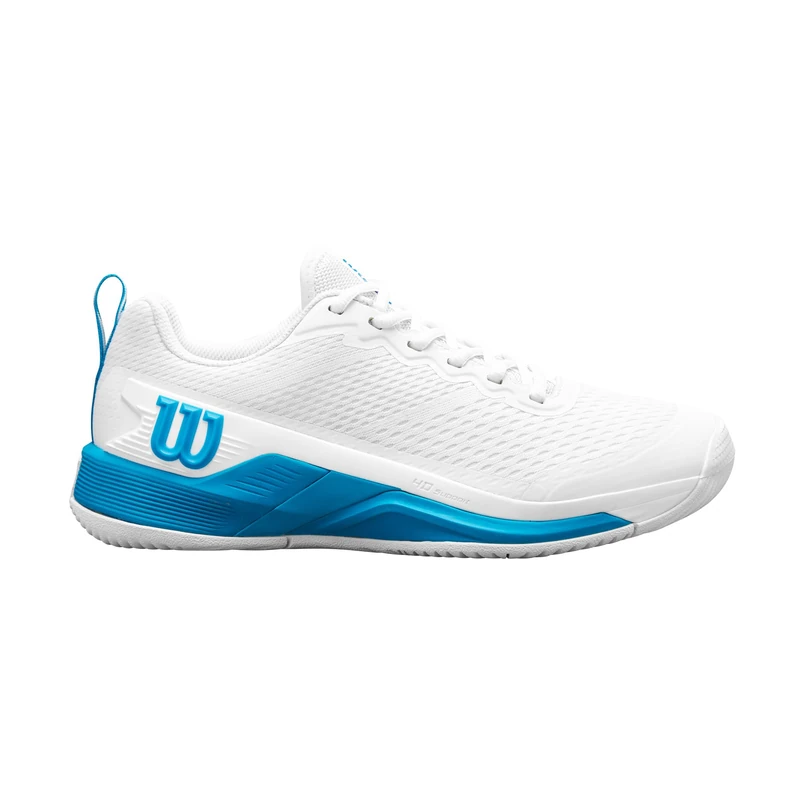 Wilson Rush Pro 4.5 Oz Men's Tennis Shoes, Provide Dynamic Support and Responsive Cushioning, for Exceptional Stability and Breathable Comfort, Colour: White/Atomic Blue, Size: 10.5