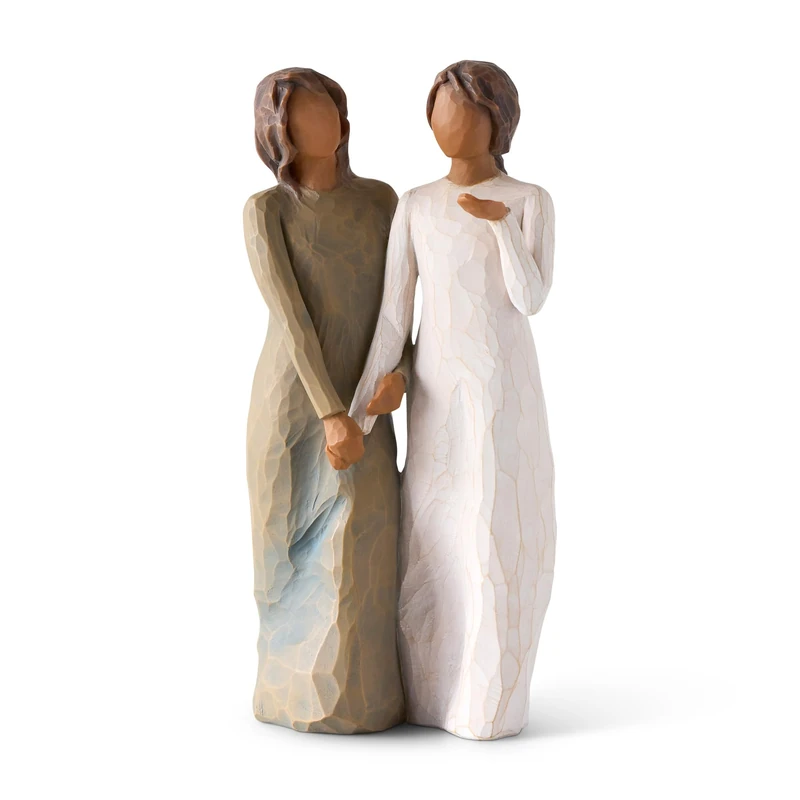 Willow Tree Sister My Friend Darker Skin Figurine