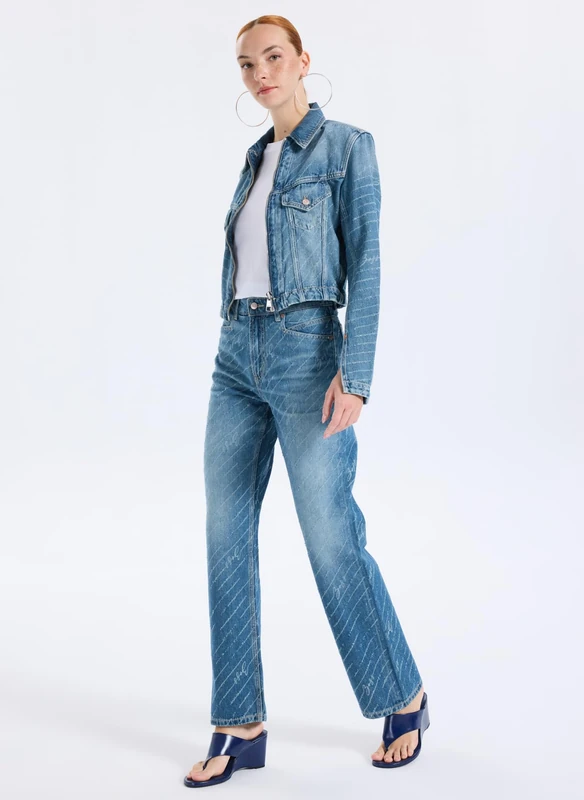 BOSS Women's Jeans Trousers, 426 Medium Blue, 29W x 32L