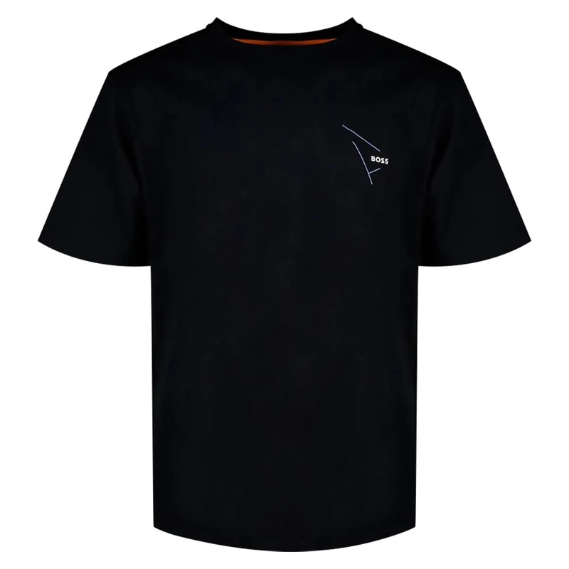 BOSS Men's Te_Section T-Shirt, 404 Dark Blue, M - Image 1