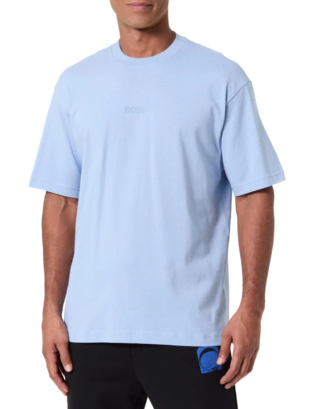 BOSS Men's Te_Aviator T-Shirt, 470open Blue, L