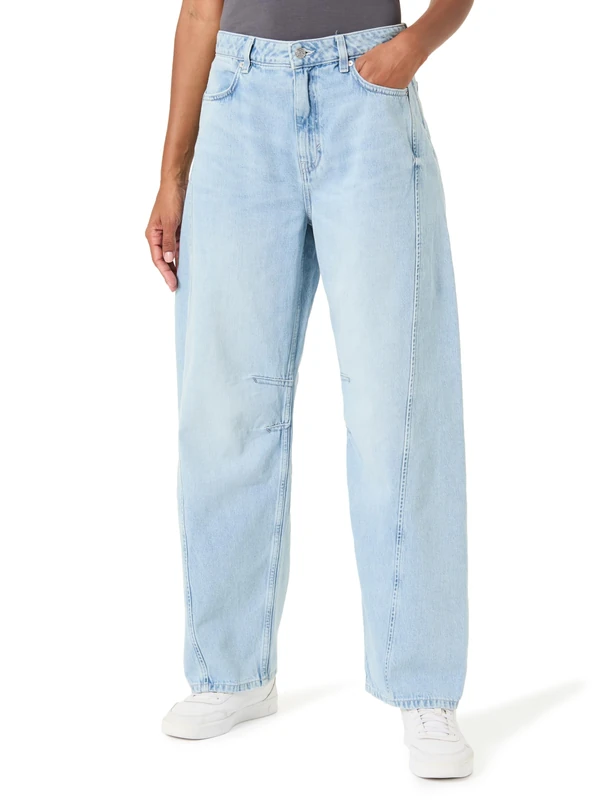 BOSS Women's C_Baloon Hr Jeans_Trousers, 401dark Blue, 27W x 30L