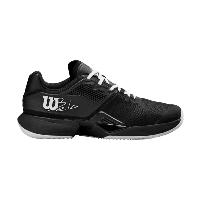 Wilson Bela Tour Men's Padel Shoes, Classic Fit Made from Eco-Friendly Materials, Provide Dynamic Agility and Superior Support, Colour: Black, Size: 8