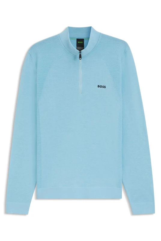 BOSS Men's K_Momentum-lite Mn Knitted_Sweater, 451light/pastel Blue, 3XL