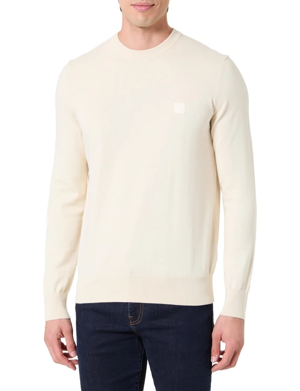 BOSS Men's Kanovano_s Knitted_Sweater, 767open Yellow, L
