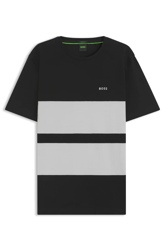 BOSS Men's Tee Stripe Zone T-Shirt, 455light/pastel Blue, 3XL