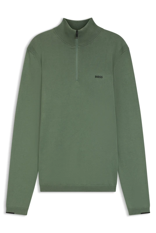 BOSS Men's K_Ever-x Qz Knitted_Sweater, Black, XS