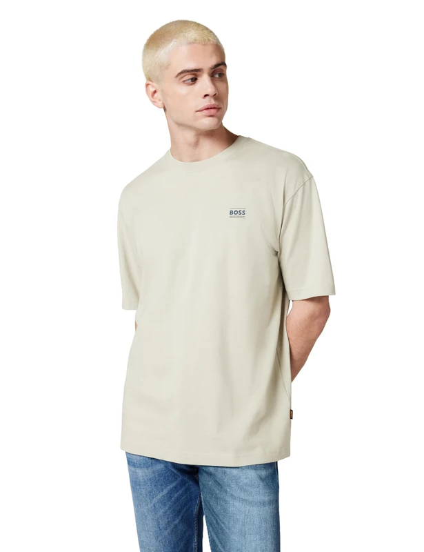 BOSS Men's Te_Move T-Shirt, 271light Beige, L