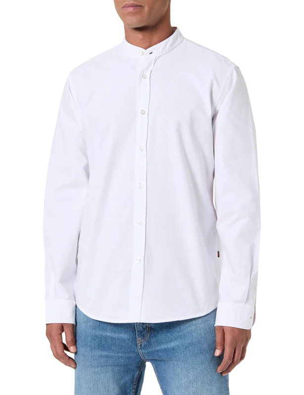 BOSS Men's Shirt, 100White, M