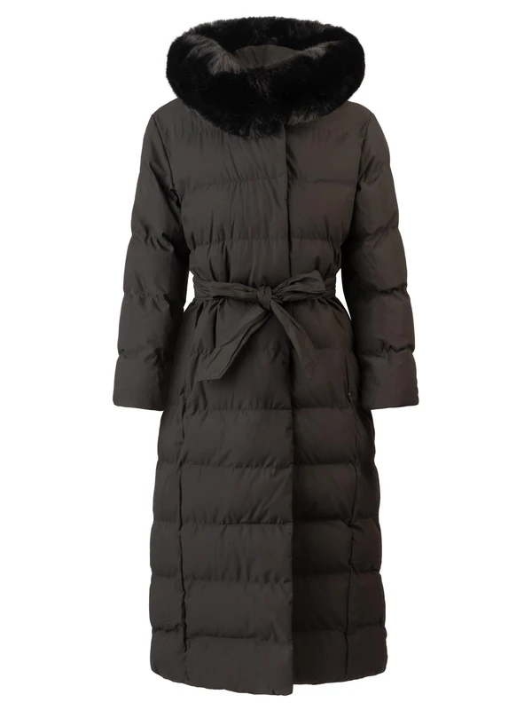 APART Fashion Women's Winter Jacket with Zipper - Black, 14