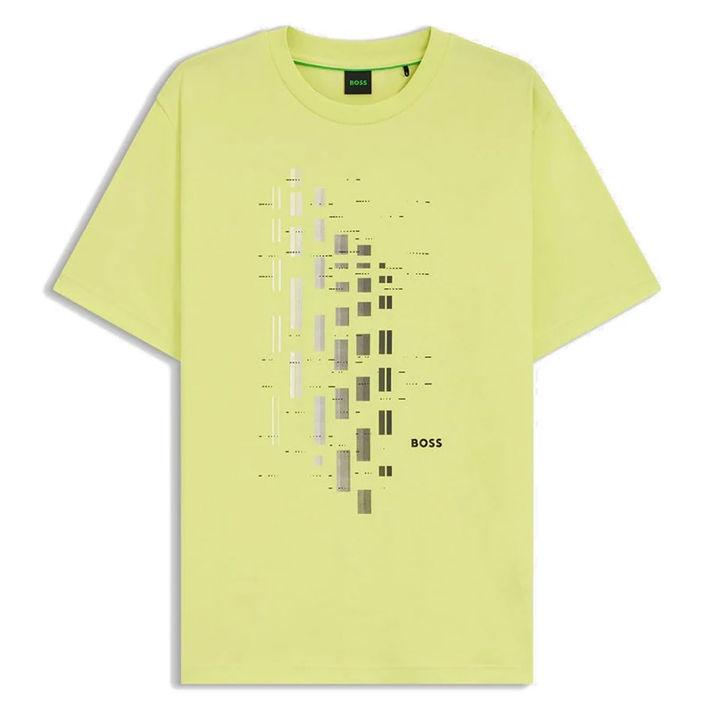 BOSS Mens T-Shirt Cotton Green XXL