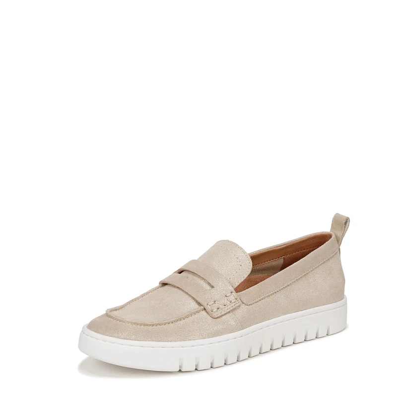 Vionic Womens Uptown Slip-On Loafers, Medium Fit, Gold Leather, UK 6