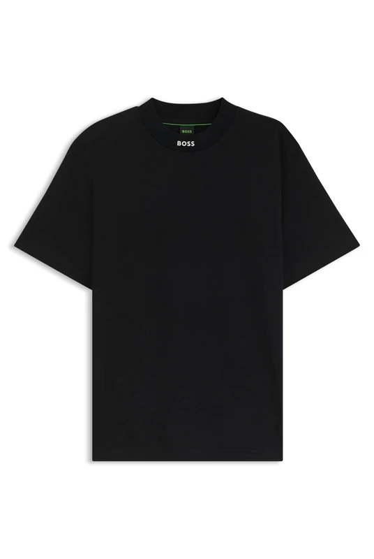 BOSS Men's Tee Collar Zone T-Shirt, Black, XXL