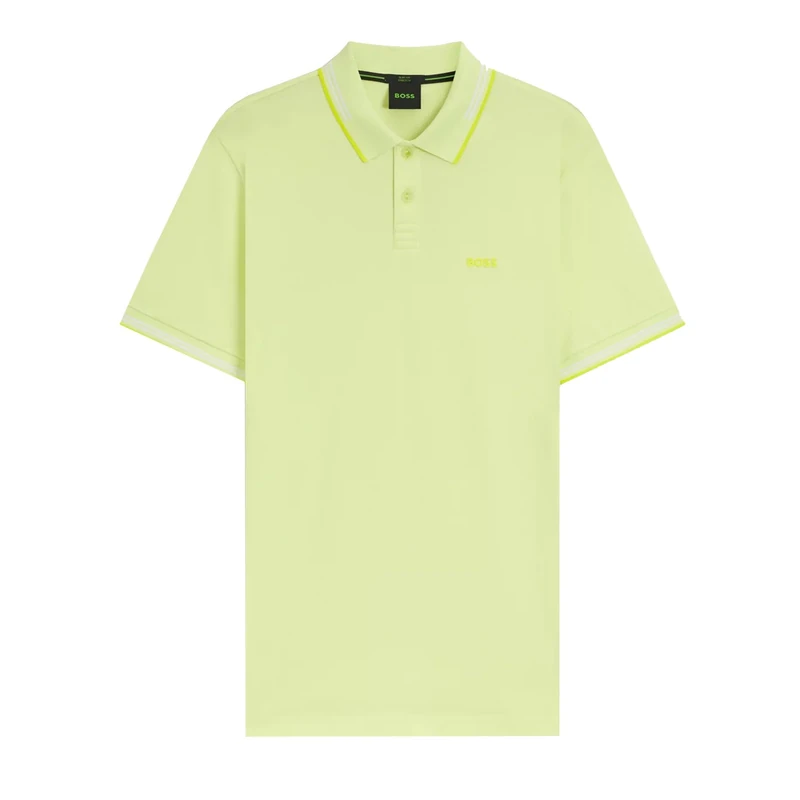 BOSS Slim Fit Paul Polo Shirt, Light Pastel Green (UK, Alpha, L, Regular, Regular, Light Pastel Green)