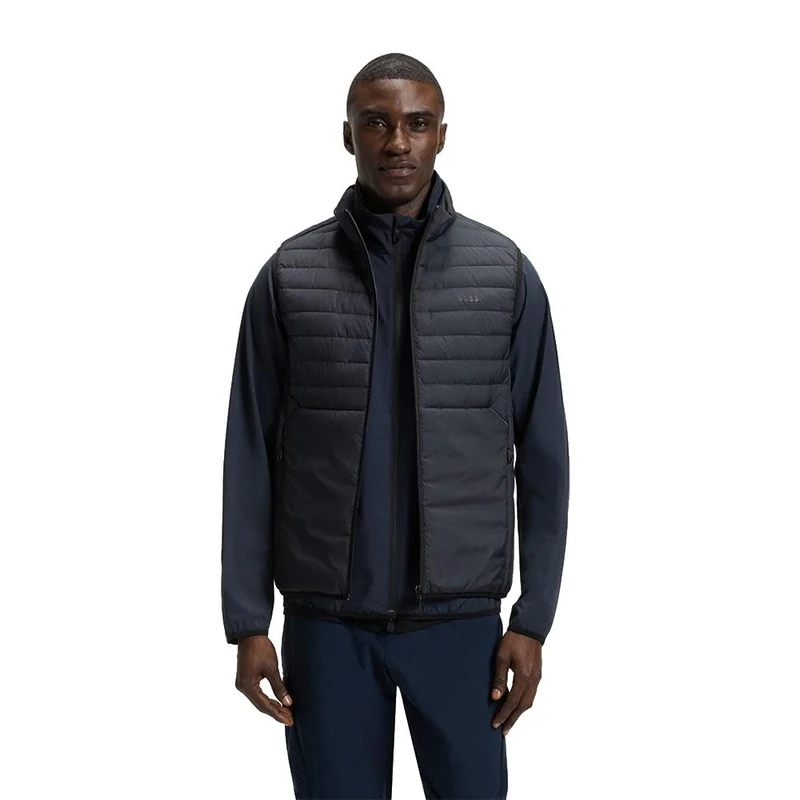 BOSS Mens V Urbanex Vest Water-Repellent Gilet with Decorative Reflective Accents