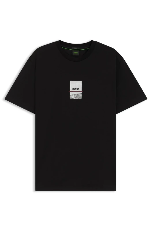 BOSS Men's T-Shirt Photoprint T-Shirt, 455light/pastel Blue, XS