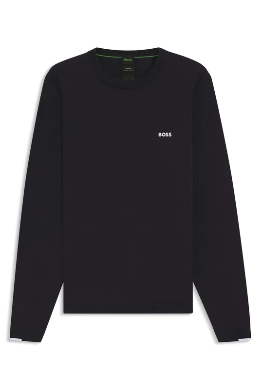 BOSS Mens Crew Neck Jumper Dark Blue L