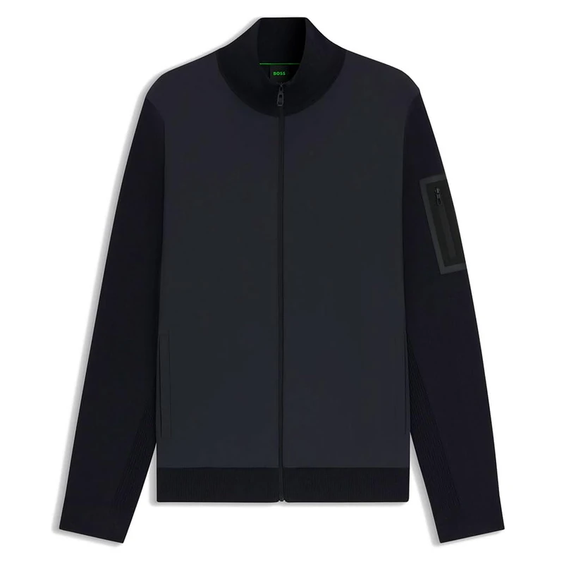 BOSS K_Momentum-x Hy Men's Knitted Jacket, 402 dark blue, 3XL