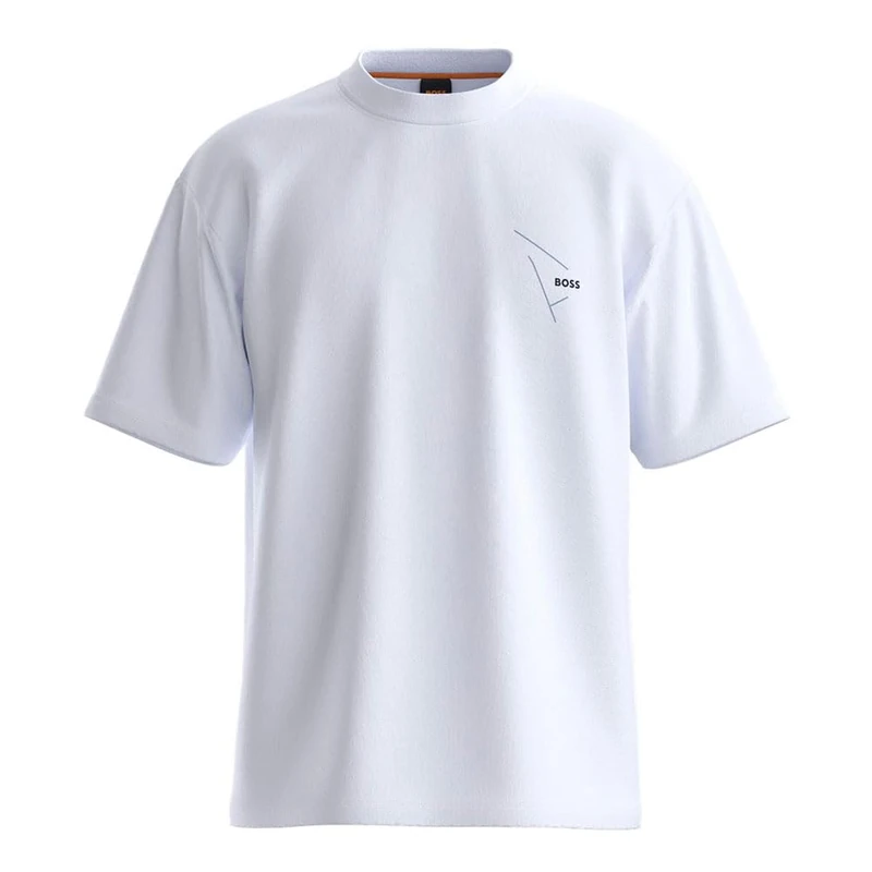 BOSS Men's Te_Section T-Shirt, 100White, M
