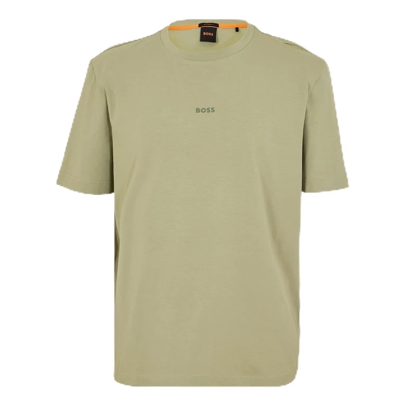 BOSS Mens Oversized T-Shirt Short Sleeve Lifestyle Cotton Open Green 6XL